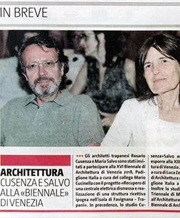 Cusenza e Salvo alla Biennale di Venezia in: Giornale di Sicilia