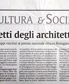 Progetti degli architetti per il territorio. Premio Mauro Rostagno in : La Sicilia
